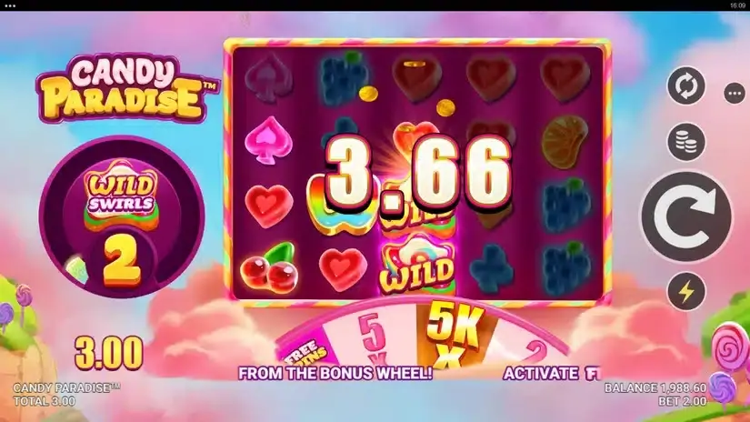 Candy Paradise slot screenshot 
