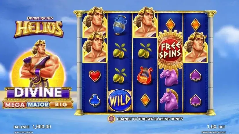 Divine Riches Helios slot screenshot 1