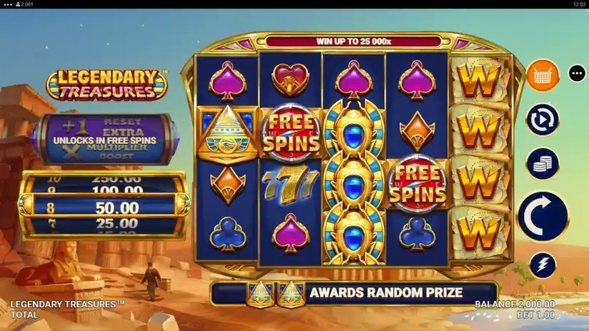 Legendary Treasures slot screenshot 