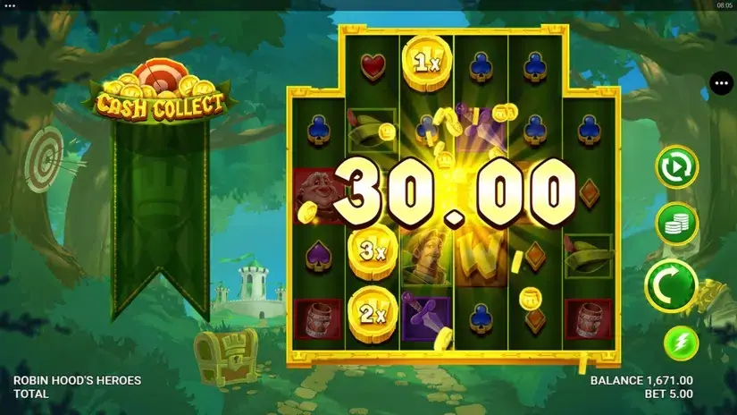 Robin Hood’s Heroes slot screenshot 
