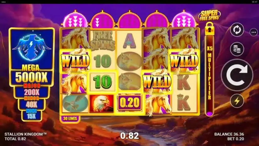 Stallion Kingdom slot screenshot 