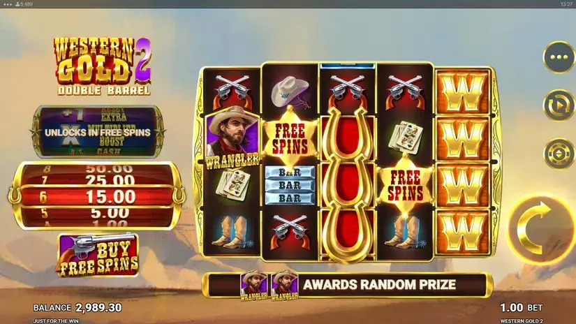 Western Gold 2 slot screenshot 1