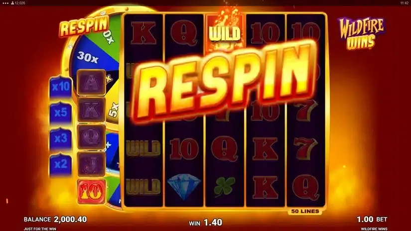 Wildfire Wins slot screenshot 2