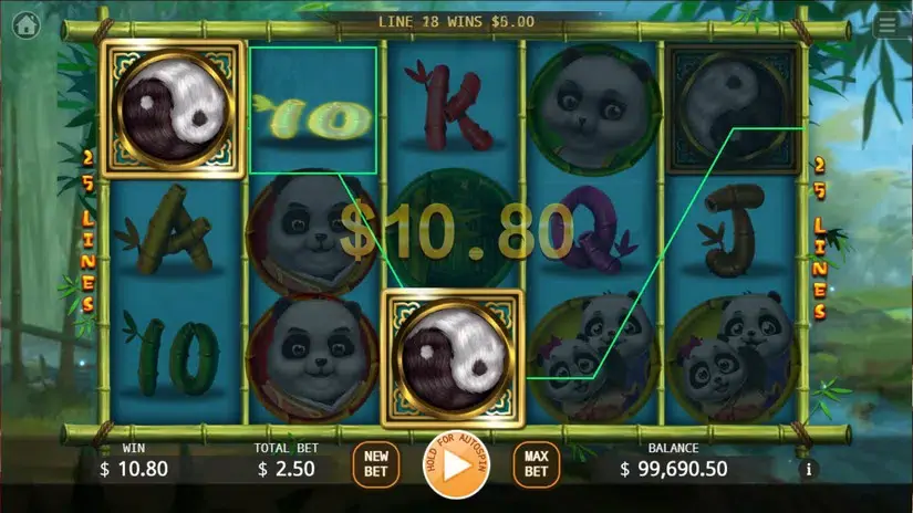 Panda Family slot screenshot 2
