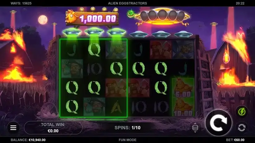 Alien Eggstractors slot screenshot 4