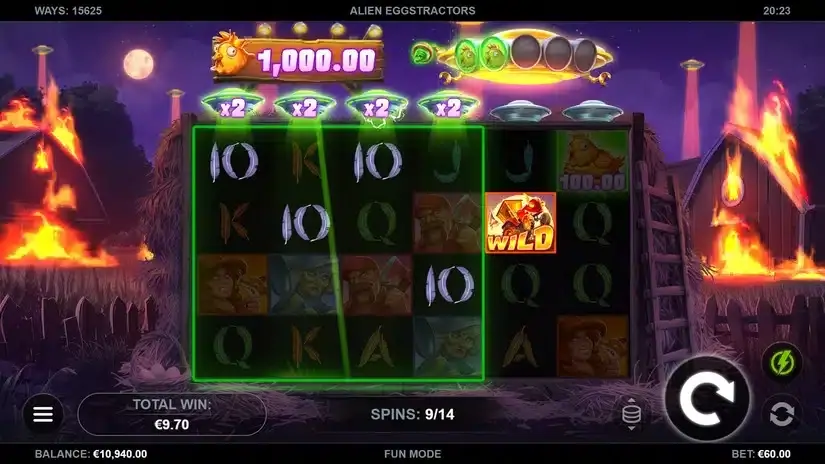 Alien Eggstractors slot screenshot 5