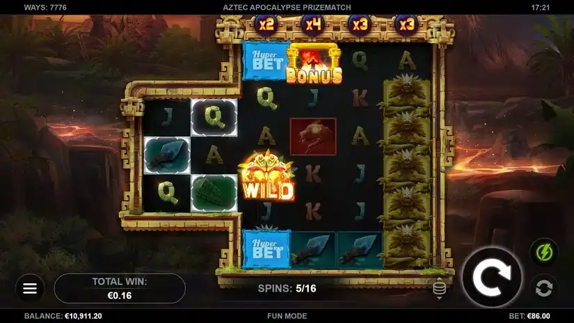 Aztec Apocalypse PrizeMatch slot screenshot 3