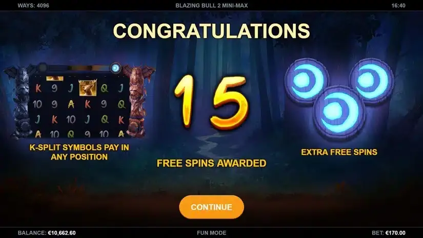 Blazing Bull 2 Mini-Max slot screenshot 6