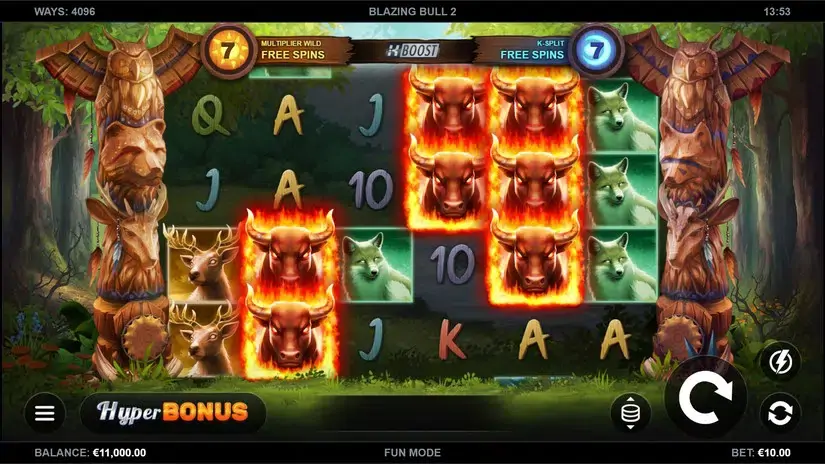 Blazing Bull 2 slot screenshot 