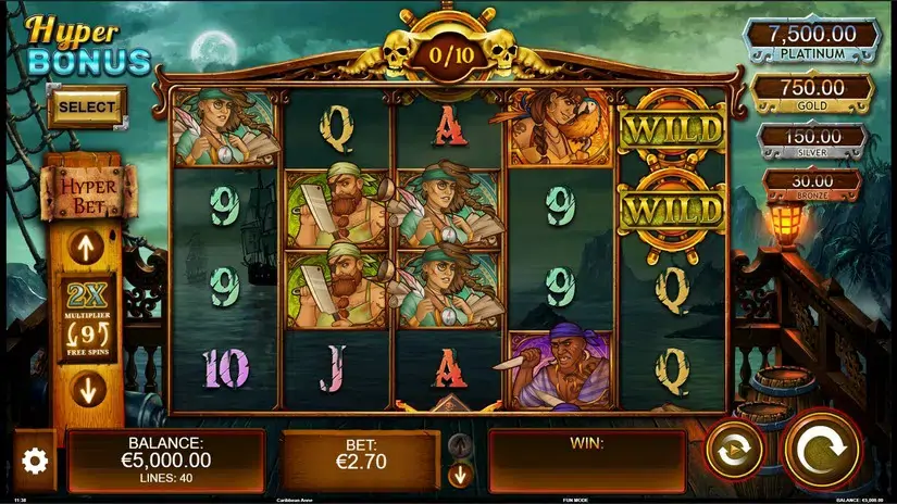 Caribbean Anne slot screenshot 1