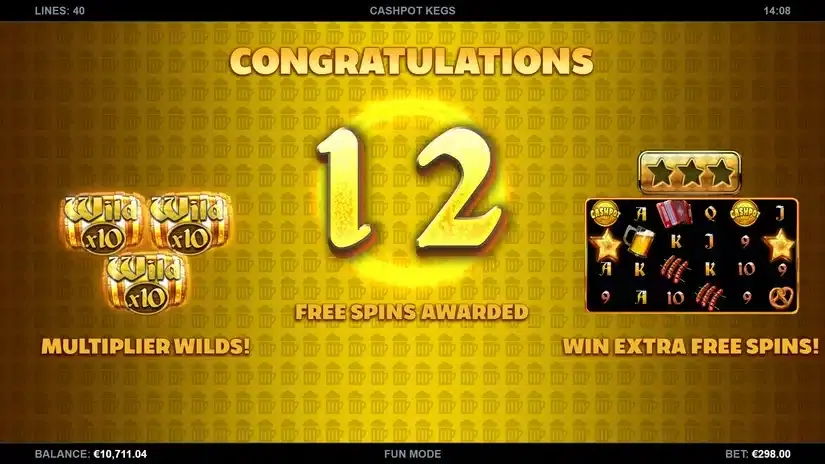 Cashpot Kegs slot screenshot 4