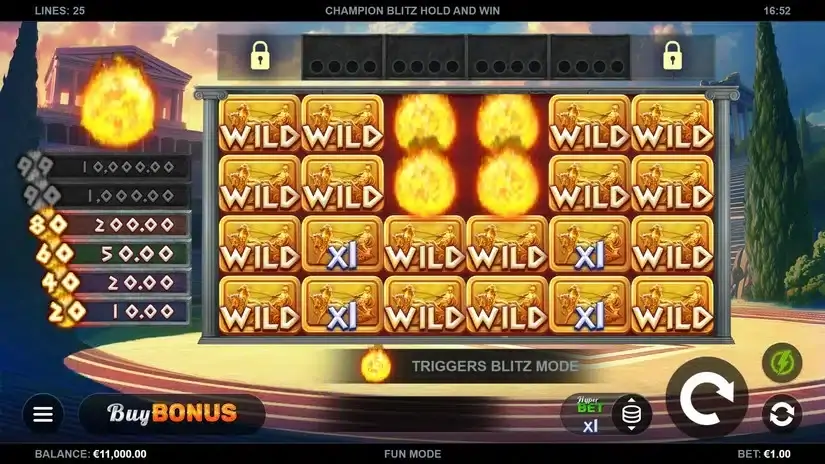 Champion Blitz Hold and Win slot screenshot 1
