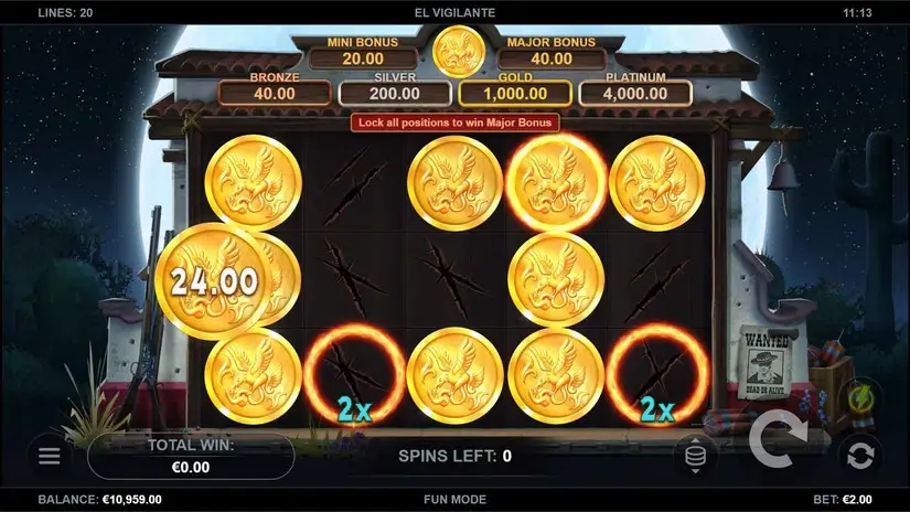 El Vigilante slot screenshot 