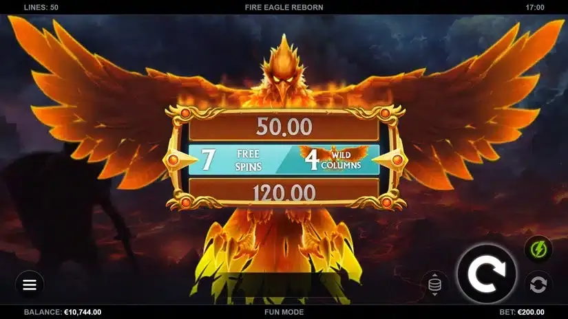 Fire Eagle Reborn slot screenshot 3