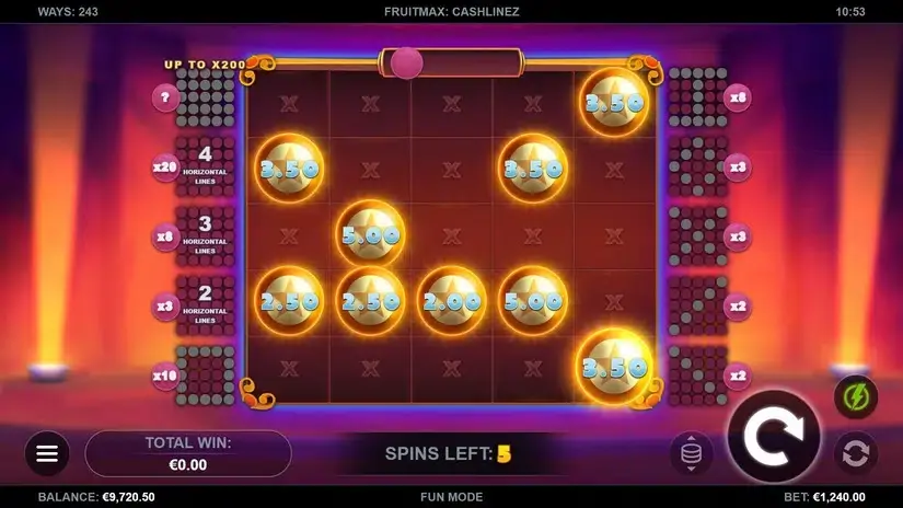 Fruit Max Cashlinez slot screenshot 5