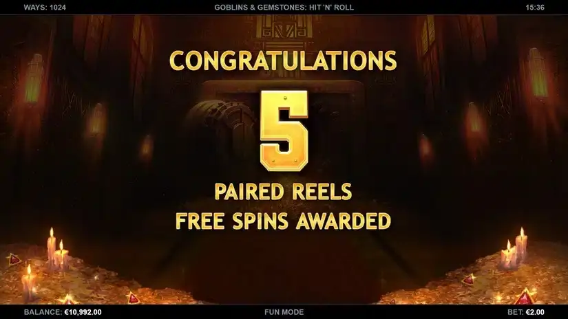 Goblins & Gemstones: Hit ‘n’ Roll slot screenshot 3