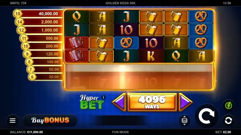 Golden Kegs 50K slot screenshot 1