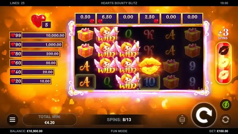 Hearts Bounty Blitz slot screenshot 3