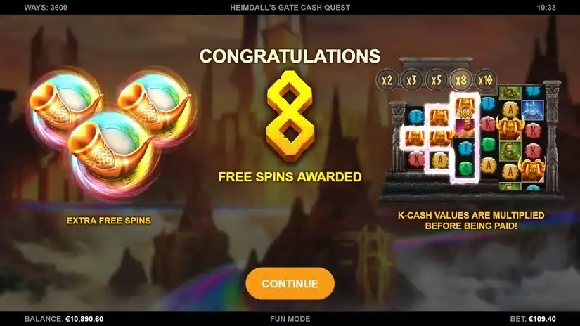 Heimdalls Gate Cash Quest slot screenshot 2