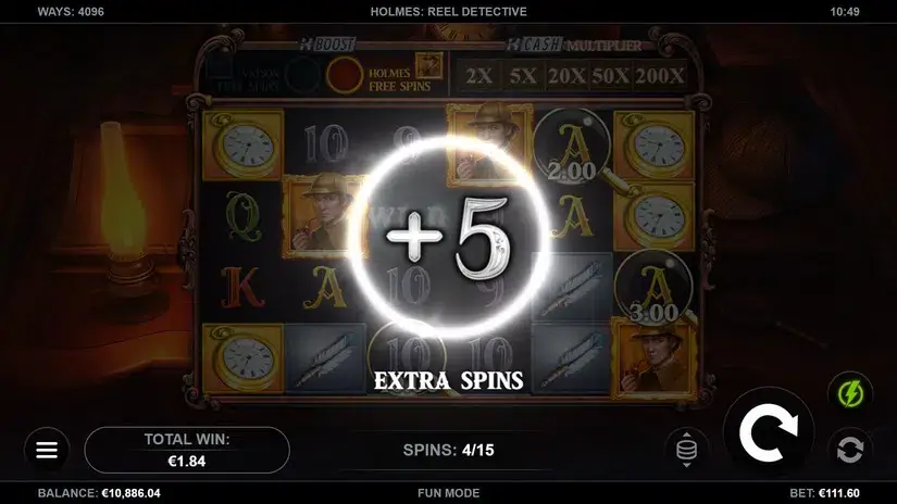 Holmes: Reel Detective slot screenshot 4