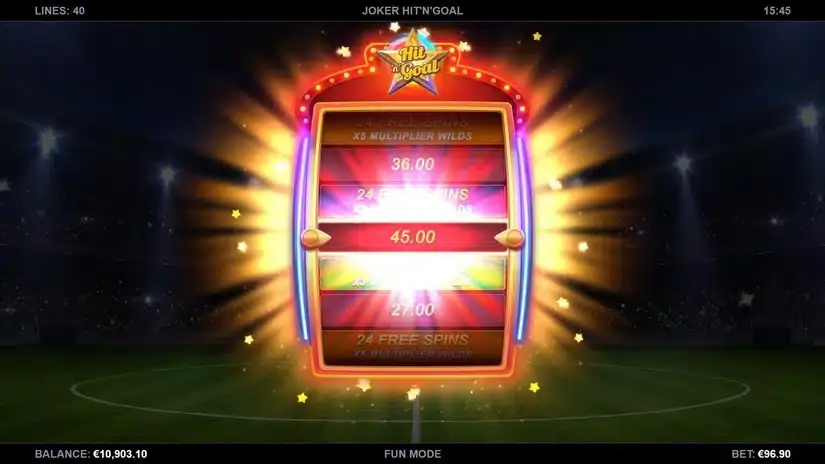 Joker Hit ‘n’ Goal slot screenshot 3