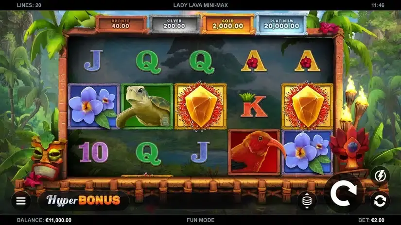 Lady Lava Mini-Max slot screenshot 