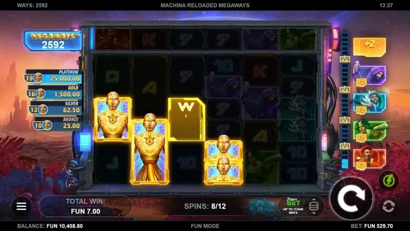Machina Reloaded Megaways slot screenshot 4