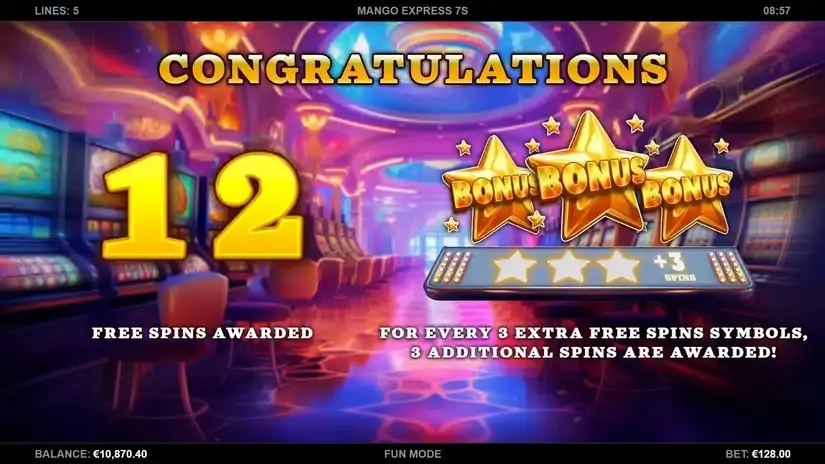 Mango Express 7s slot screenshot 2