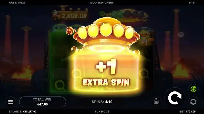 Moo Snatchers slot screenshot 4