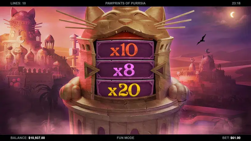 Pawprints of Purrsia slot screenshot 4