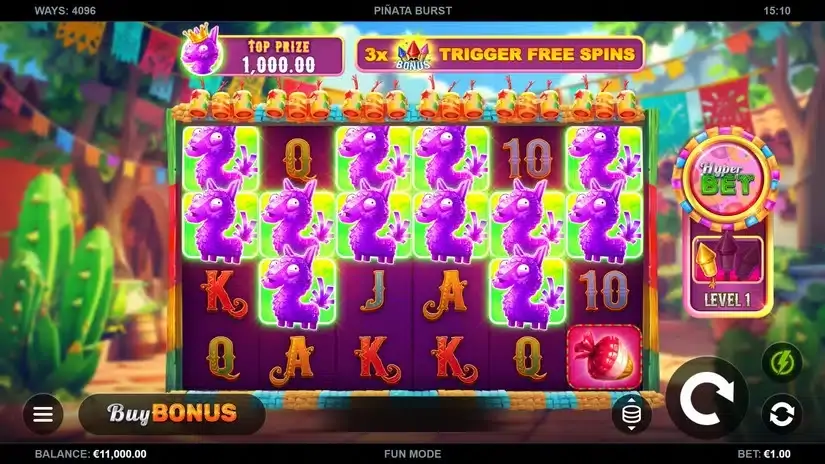 Piñata Burst slot screenshot 1