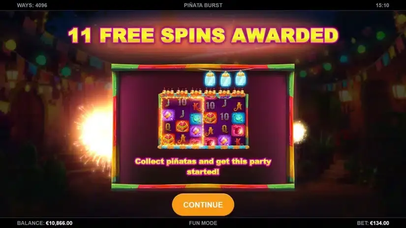 Piñata Burst slot screenshot 2