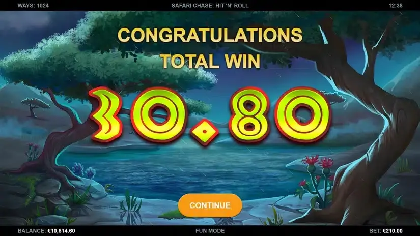 Safari Chase Hit ‘n’ Roll slot screenshot 