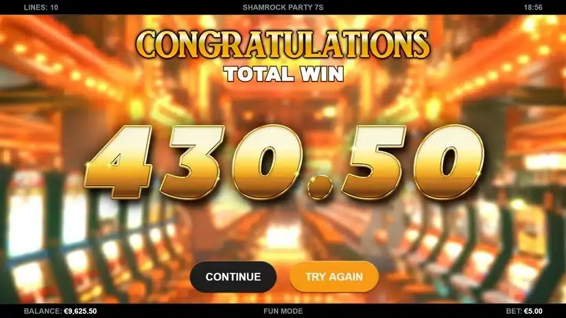 Shamrock Party 7s slot screenshot 5