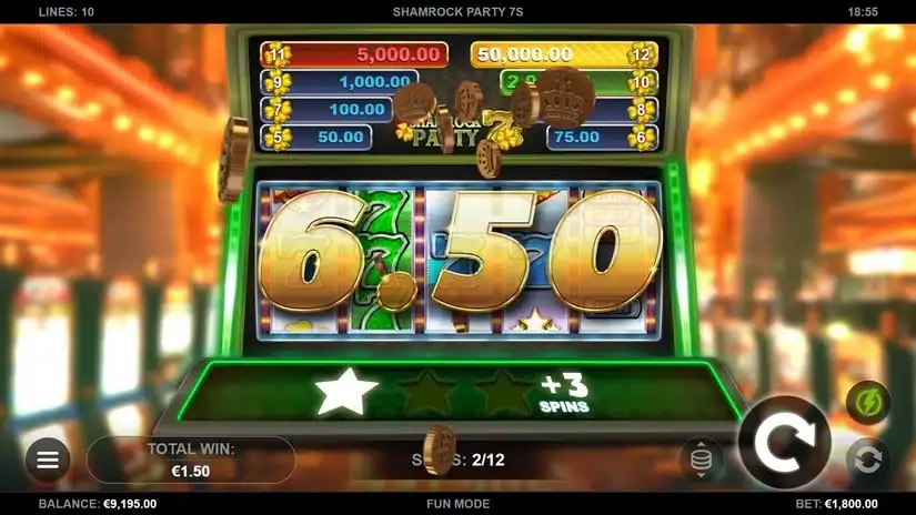 Shamrock Party 7s slot screenshot 3