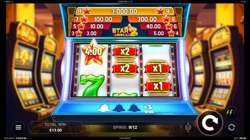 Star Bell 7s slot screenshot 5