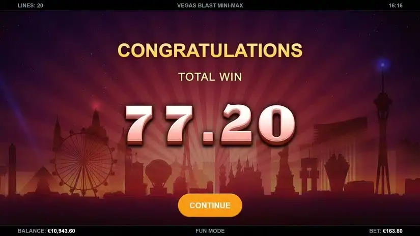 Vegas Blast Mini-Max slot screenshot 5