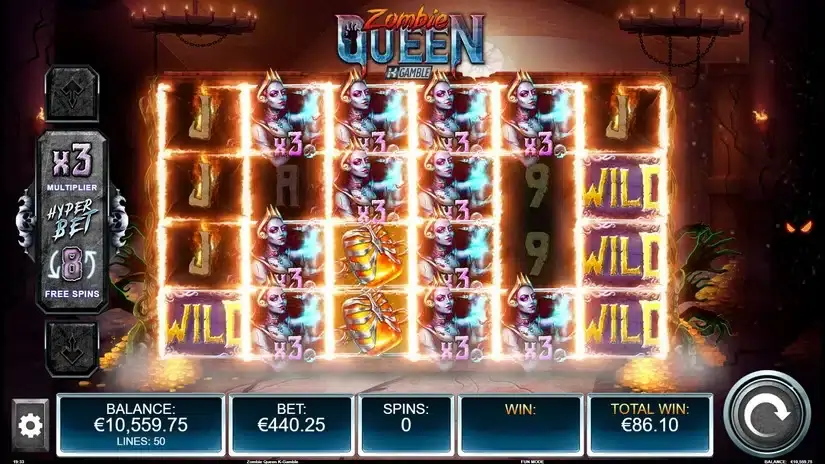 Zombie Queen Gamble feature slot screenshot 5