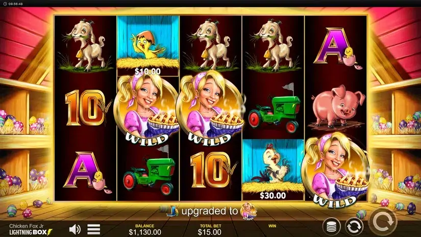Chicken Fox Jr slot screenshot 3