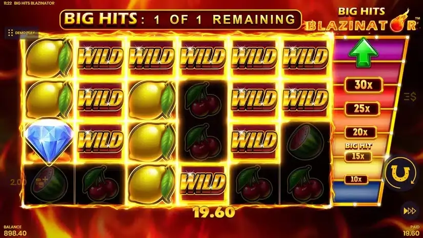 Big Hits Blazinator slot screenshot 9