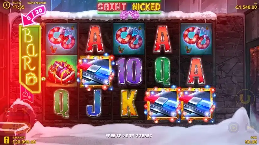 Saint Nicked slot screenshot 3