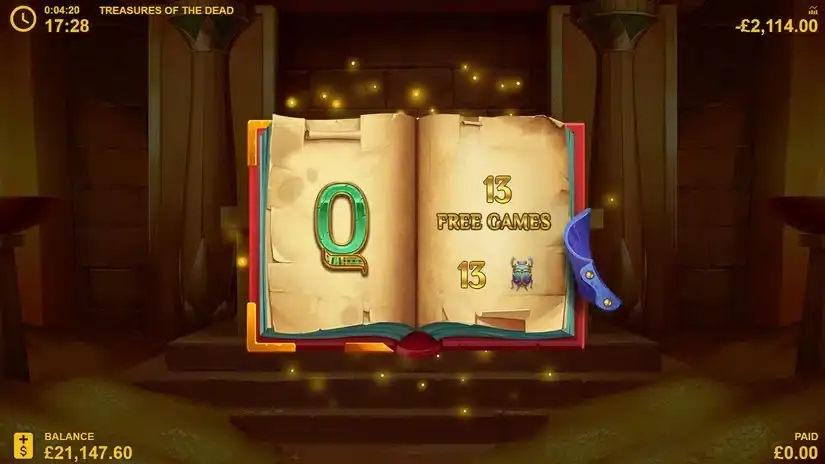 Treasures of the Dead Hyperlines slot screenshot 2