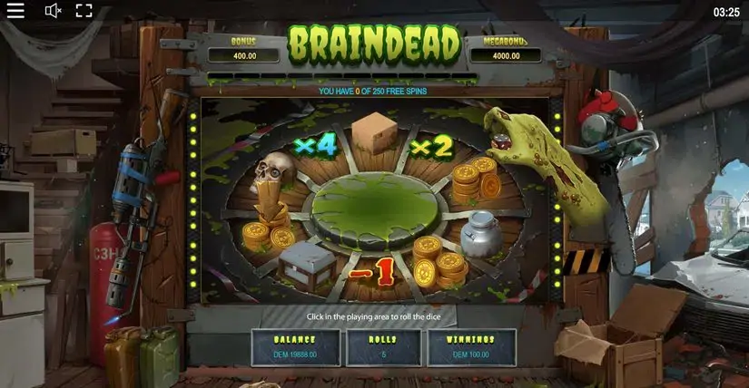 Braindead slot screenshot 4