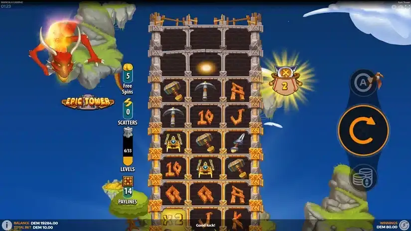 Epic Tower slot screenshot 6