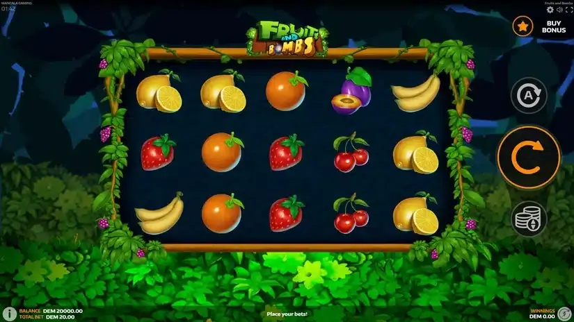 Fruits and Bombs slot screenshot 1
