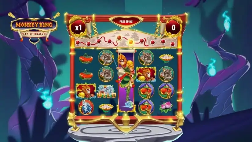 Monkey King: Path of Treasure slot screenshot 2