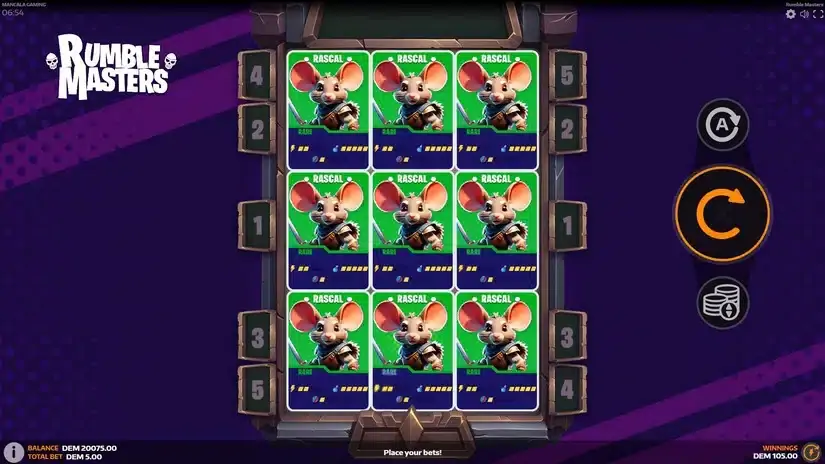 Rumble Masters slot screenshot 4