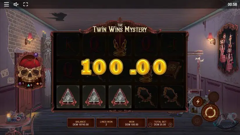 The Twin Wins Mystery slot screenshot 2