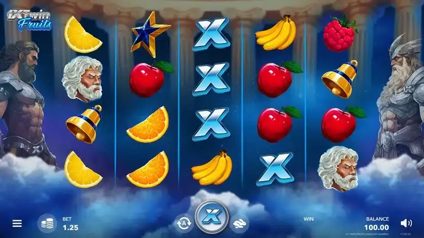 1X Twin Fruits slot screenshot 