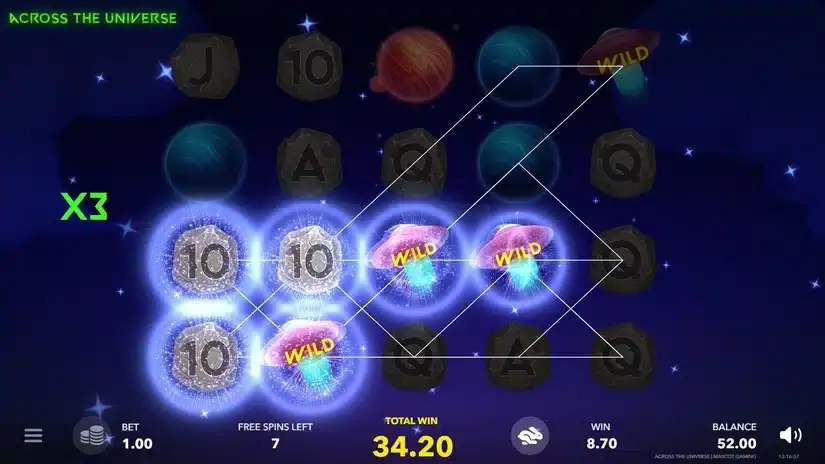 Across The Universe slot screenshot 5